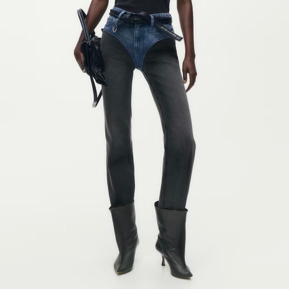 H&M Denim - Glenn Martens H&M two-tone jeans